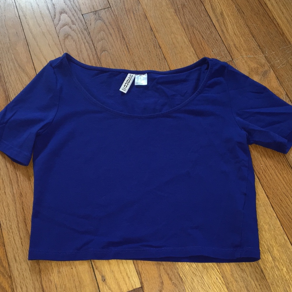Cobalt blue crop top